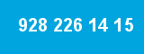 928 226 14 15